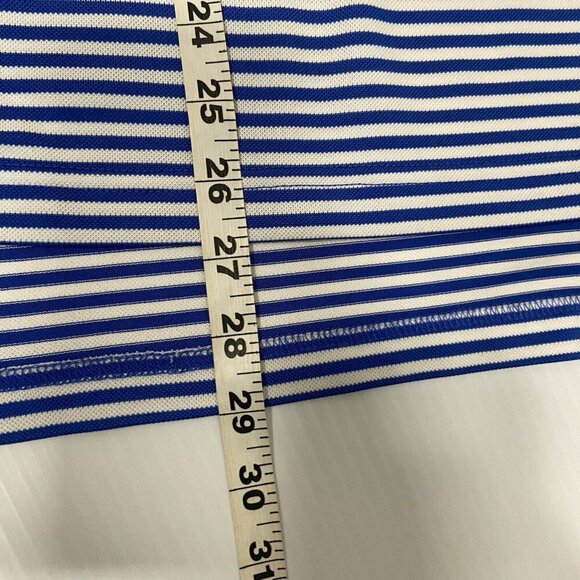BOBBY JONES X-H20 Blue Striped Golf Polo Shirt Embroidered Cascata Men's Size L - Picture 11 of 11